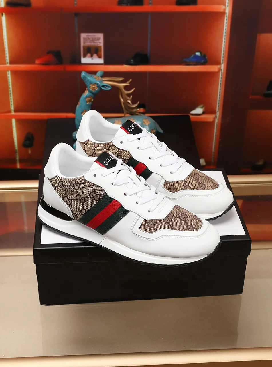 Factory price: 400💰"GUCCI"⚠️⚠️Top purchasing agent🔍🔍Sold simultaneously at men's HK counters. Sole: The original sole is specially provided by the original factory. The exclusive movable molded sole is super comfortable. The original factory follows the order. 🔍🔍High quality. 💪Details determine the quality. We only make shoes with our heart. You can enter and leave the counter at will. You are welcome to compare. Two colors are available. Size: 38-44, customized 45